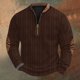 thumbnail image 1 of Blusas y camisas de manga larga con cuello redondo Sudadera con capucha de cuello redondo para hombre Jersey estampado Blusa de poliéster de manga larga para hombre, 1 of 4