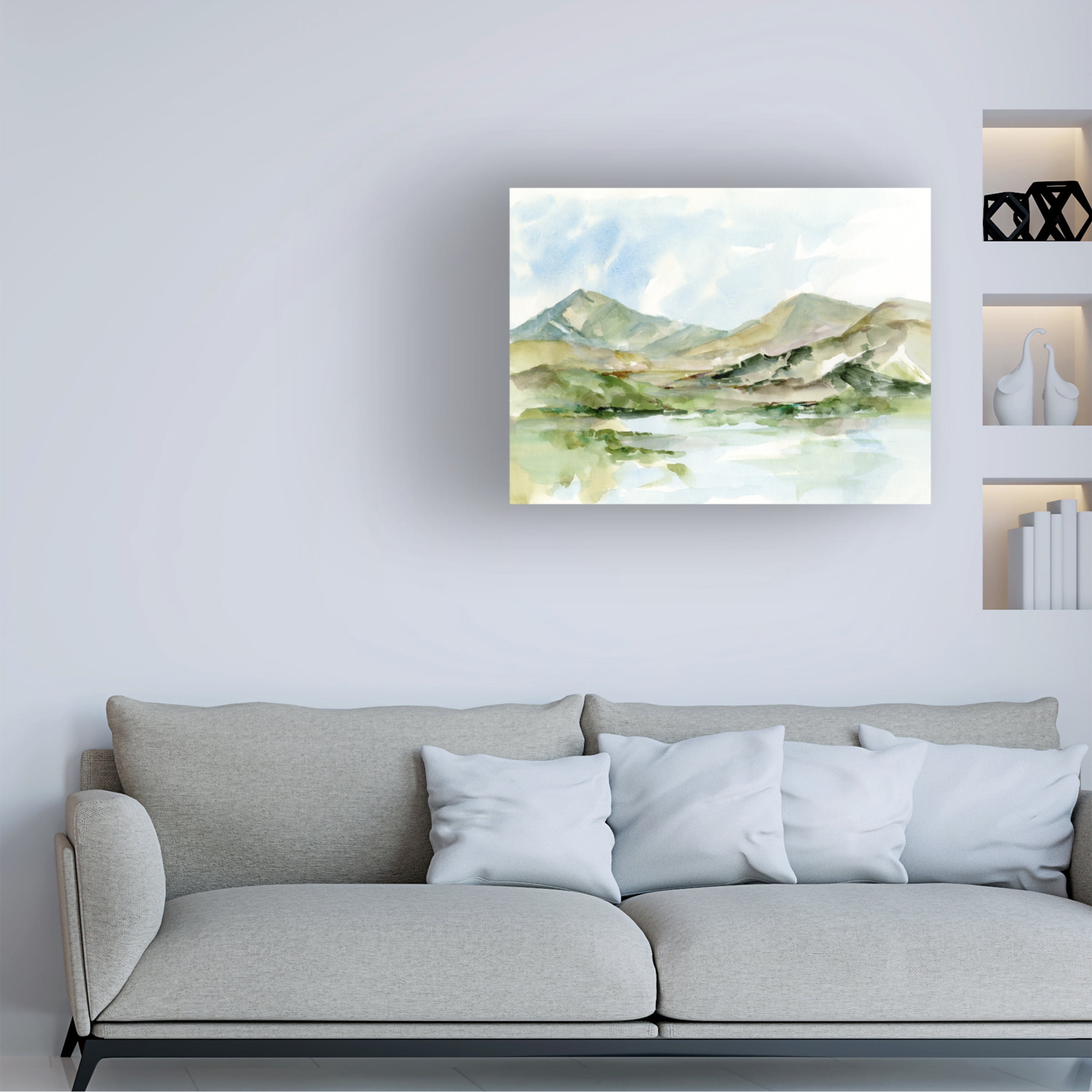 Ethan Harper 'Serene Mountains II' Canvas Art