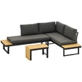 thumbnail image 1 of Outsunny 3 Pieces Sectional Patio Furniture Set L Shaped Outdoor Sofa Set, 1 of 10