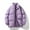 Purple, variant on Ofreoo Men's Winter Solid Color Stand Collar Down Jacket Zipper Cardigan Pocket Long Sleeve Padded Jacket Coat