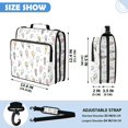 thumbnail image 3 of Zipper Binder with Shoulder Strap 2 inch 3 Ring Waterproof File Folder Organizer Bag 500 Sheet Pastel Ice Cream Pattern, 3 of 8