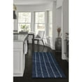thumbnail image 3 of Momeni Simba Hand Tufted Wool Striped Navy Area Rug 5' X 8', 3 of 14