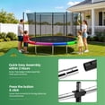 thumbnail image 6 of GVDV Outdoor Trampoline, 14' Backyard Recreational Trampoline with Enclosure for Kids & Adults, 6 of 9