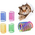 thumbnail image 4 of 4Pcs Plastic Spring Cat Toy Colorful Coil Spiral Springs Pet Action Wide Durable Interactive Toy Pet Accessory, 4 of 8