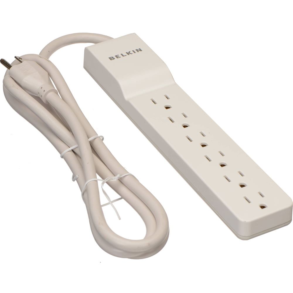 Belkin Home Series SurgeMaster Surge Protector, 7 Outlets, 12 ft 