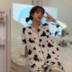 thumbnail image 5 of 1 juego de pijamas con estampado de vaca creativa, conjunto de pantalones de ropa de dormir de manga corta HOMEMAXS MX10616642, 5 of 6