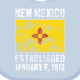 thumbnail image 4 of Inktastic Established January 6, 1912 New Mexico Flag Boys or Girls Baby Bib, 4 of 4