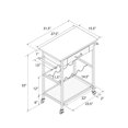 thumbnail image 4 of Novogratz Nora Multifunctional Kitchen Cart Wine Rack in  Stainless Steel, 4 of 12
