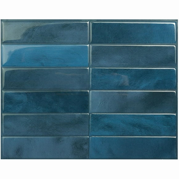 Smart Tiles Tuiles autocollante murale, Morocco Agadir, Pqt-4, 11.43in x 9in