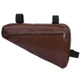 thumbnail image 1 of Bolsa triangular para ciclismo marrón para deportes al aire libre y bicicletas Bolsa impermeable para cuadro de bicicleta, 1 of 8
