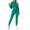 Green, variant on JIAYUE Women Set Corset‑Style Hooded Sweatshirt Elastic Drawstring Jogger Pants 2 Piece Outfit for Vacation Casual Walking