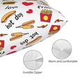 thumbnail image 3 of Honeii Fast Food Print Pillow Cases,Plush Throw Pillow Covers,Decorative Pillowcase for Sofa, Couch, Living Room-14"x20", 3 of 6