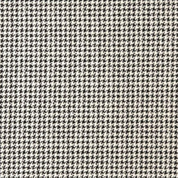Designer Fabrics  54 in. Wide Black And White- Hounds Tooth Upholstery Grade Fabric
