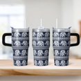thumbnail image 2 of 20oz elephant Tumbler with Handle elephant Lover Cup Gift Travel Car Home Use Ideal Birthday Thanksgiving Gift for Women Men, 2 of 6