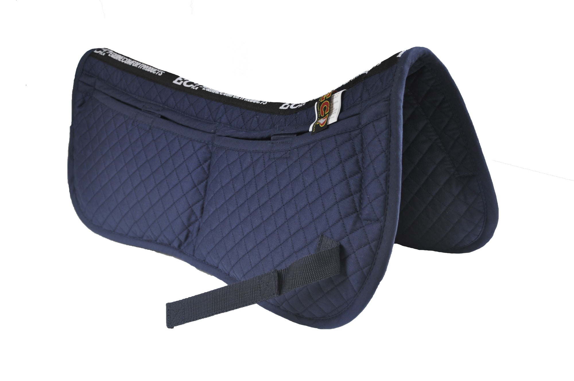 ECP Equine Comfort Products Correction Half Saddle Pad, Navy Blue
