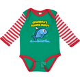 thumbnail image 3 of Inktastic Grandpa's Fishing Buddy (blue) Boys or Girls Long Sleeve Baby Bodysuit, 3 of 5