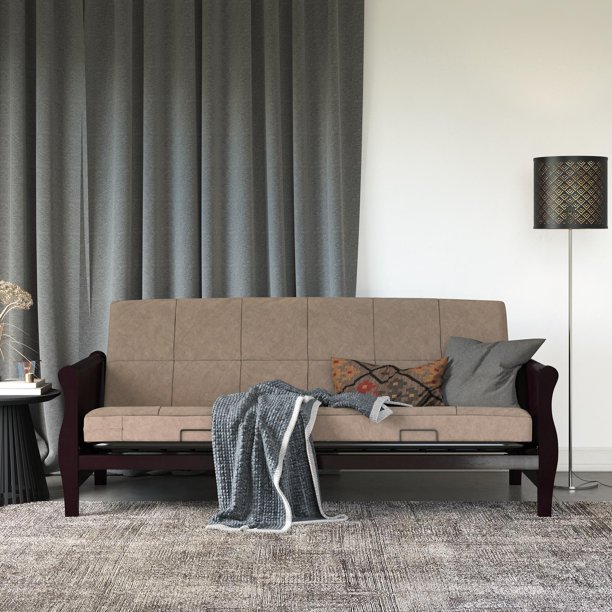 DHP Cora 6 Inch Quilted Thermobonded High Density Polyester Fill Futon