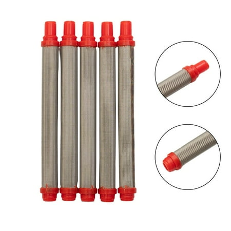 

Sufanic 5Pcs 200Mesh Airless Spray Tool Red Filter Insert 304 Stainless Steel