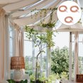 thumbnail image 4 of 5pcs Wooden Curtain Rings Hanging Circles Curtain Rings Wood Roman Rod Rings, 4 of 8
