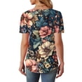 thumbnail image 4 of Womens Plus Size Dressy Tops and Blouses Shirts for Women Short Sleeve Xl Women V Neck Tunic Tops Summer Tee Shirts for Women Women Shirts Under 20, 4 of 6