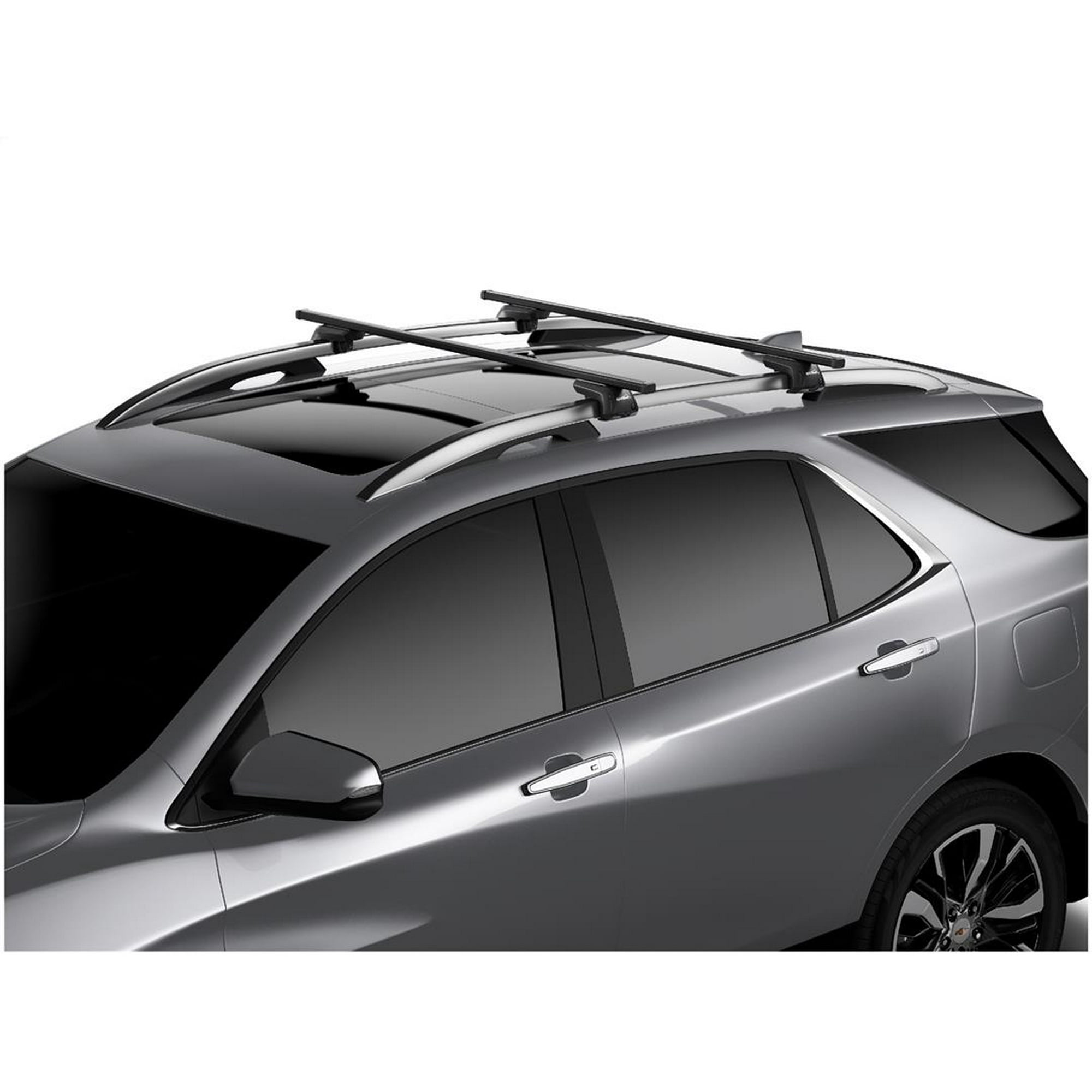 SportRack Roof Rack 157870 Universal With 47 Inch Crossbar Length 150 Pound Load Capacity Factory Rack Mount Anodized Black Aluminum With Two Crossbar Walmart