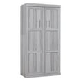 thumbnail image 6 of Euroco Pine Wood Twin Size Murphy Bed, Convertible Wall Bed into A Cabinet, Gray, 6 of 13