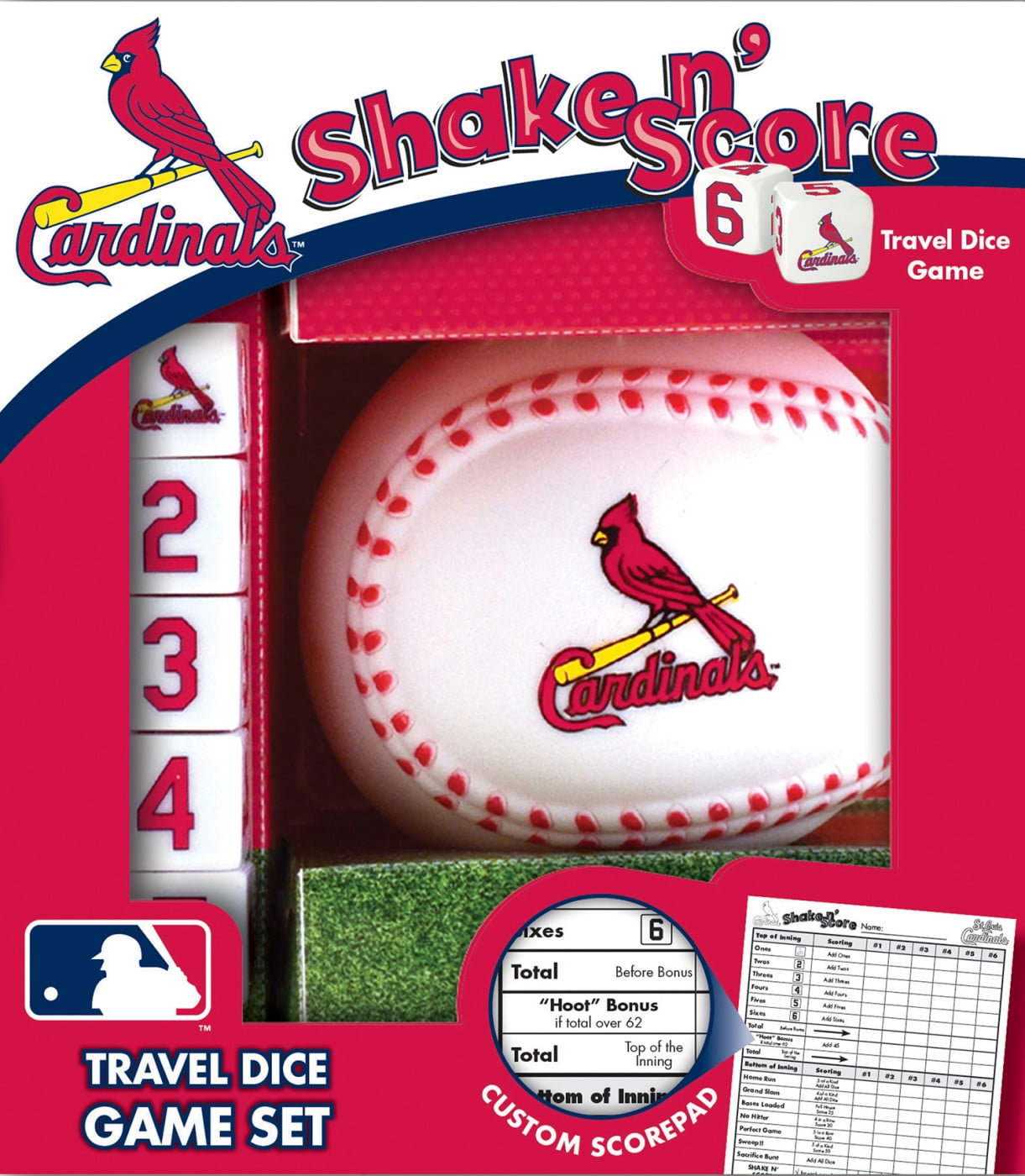 MasterPieces Shake N' Score Dice Game MLB St. Louis Cardinals