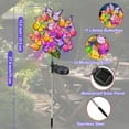 thumbnail image 6 of 2 Pack Solar Butterfly Stake Lights, Solar Garden Lights with 44 LED 34 Butterfly Solar Lights for Garden Yard Patio Lawn Outdoor Decor Waterproof (Colorful Butterfly Colorful Light), 6 of 6