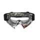 thumbnail image 1 of Offroad motorcycle goggles, windproof, black and white, red frame, transparent lens., 1 of 5