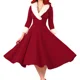 thumbnail image 1 of Vestido de Navidad para mujer, antes de Navidad de pesadilla traje Sexy, manga larga, felpa cálida con capucha, plisados vestidos para fiesta de año nuevo, 2023, 1 of 5