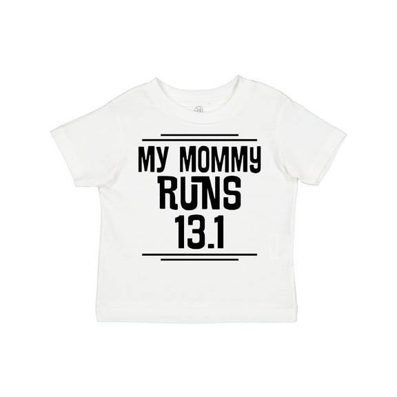 Inktastic Mommy Runs Half Marathon Boys or Girls Toddler T-Shirt