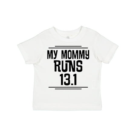 

Inktastic Mommy Runs Half Marathon Gift Toddler Boy or Toddler Girl T-Shirt