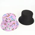 thumbnail image 5 of Xfvqtps Womens Bucket Hat Summer Sun Protection Fashion Butterfly Print UV Protection Sunshade Outdoor Beach Sun Hat Fisherman Cap Purple, 5 of 7