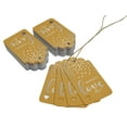 thumbnail image 3 of Inkdotpot 100 Pack Made With Love Text Favor Paper Tags Craft Real Silver Foil Hang Tag, 3 of 6
