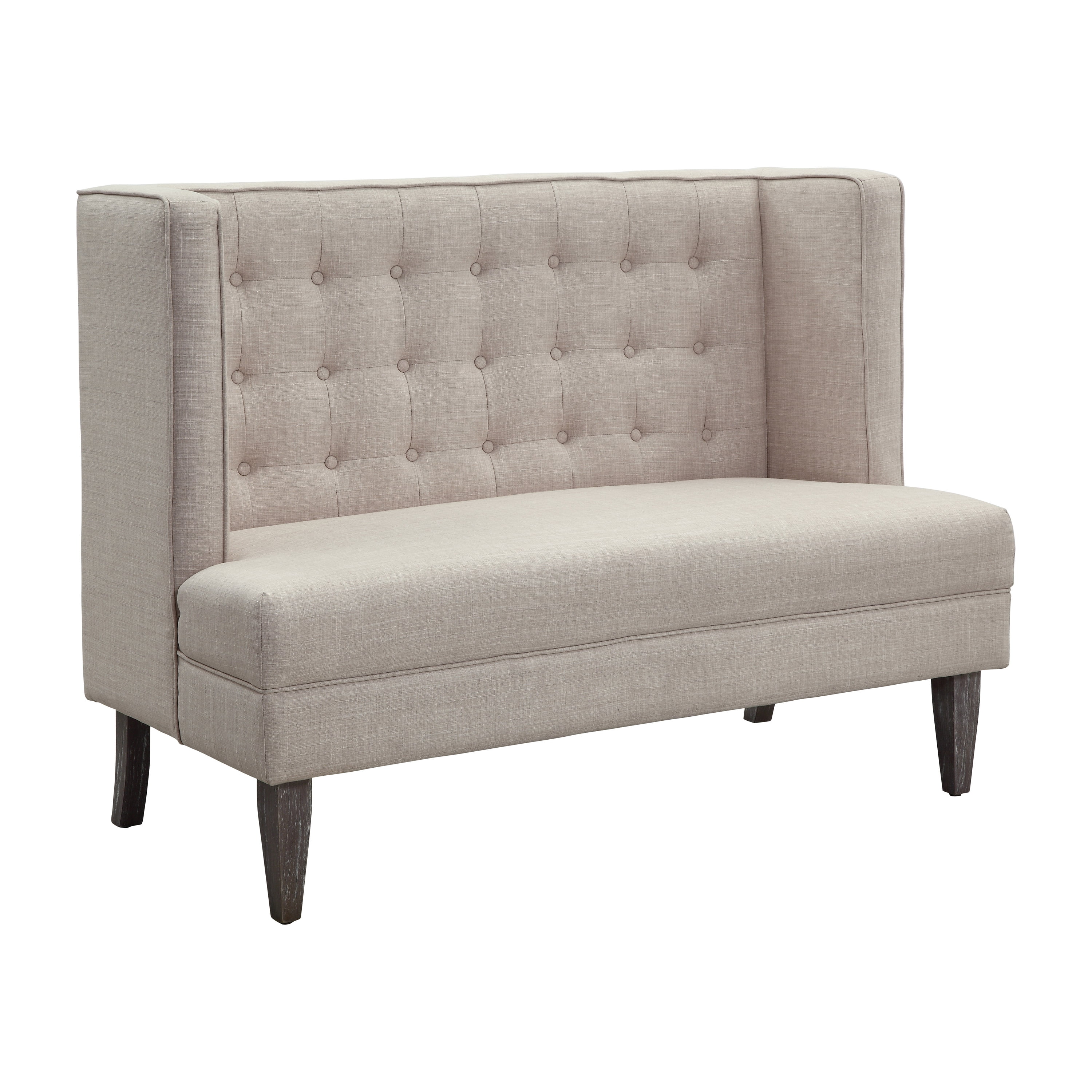 high back dining settee