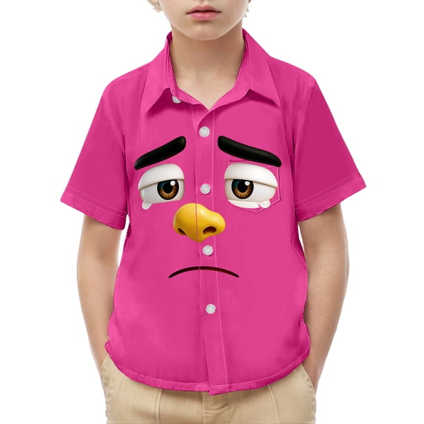 Las Niñas Serán Niñas Bruja Camisa Linda Impresión con Bolsillo Camisa de Manga Corta Casual para los Niños Camisa de Vestido de Manga Corta