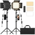 thumbnail image 1 of Kit De Iluminación De Vídeo Para Fotografía, Luces Led Bicolor Mejoradas Para Estudio De Vídeo Con Regulable 2500K ~ 8500K Y Soporte De Luz De 79 Pulgadas Para Cámara, Grabación De Fotos, Filmación, E, 1 of 1