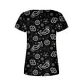 thumbnail image 3 of Sentuca Print Going Out Tops for Women Short Sleeve Square Neck Soft Casual Tops, 3 of 5