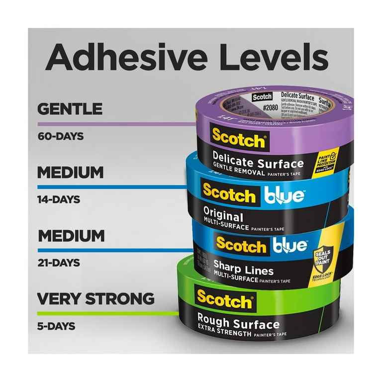ScotchBlue Sharp Lines Painter's Tape, Blue, 1.88 in x 60 yd, 1 Roll