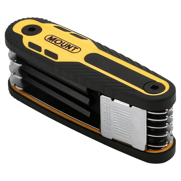 Mount 8PCS Folding and Locking Hex Key Set, Metric 1.5mm-8mm