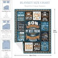 thumbnail image 4 of Brother Gifts from Sister, Brother Birthday Gifts, Gifts for Brother Throw Blanket 60"x50", Big Brother Gift, Gifts for Brothers from Sisters, Big Brother Gifts for Boy, Christmas Brother Gifts Ideas, 4 of 5