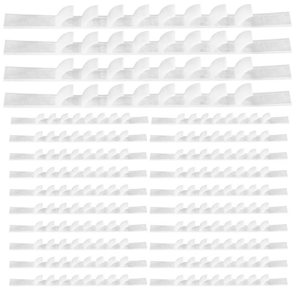 100 Pcs Hanger Anti-slip Strip Clothes Silicon Coat Hangers Clothing Racks White