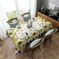 thumbnail image 2 of Summer Sunflower Tablecloth Rectangle/Oval Black and White Buffalo Plaid Rustic Table Cloth Outdoor Waterproof Tablecloths for Party Picnic Polyester Table Cover for Dining/Kitchen Decoration 60x84in, 2 of 6