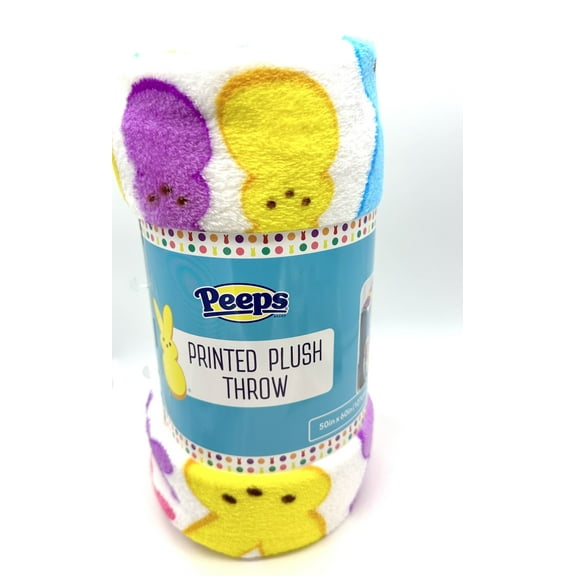 Peeps Printed Plush Throw