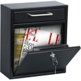 thumbnail image 4 of Steel Mailbox Wall Mount, Medium Locking Mailbox with 3 Keys, 4 of 6