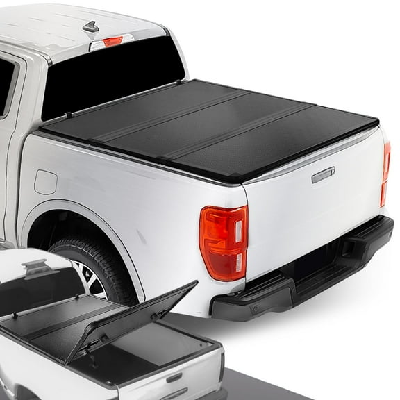 DNA Motoring Hard Top Folding Tri-Fold Tonneau Cover for 2019-2023 Ford Ranger 5' Short Bed
