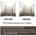 thumbnail image 4 of Cactus Throw Pillow Covers Tropical Plants Cactus Decorative Pillow Cases 18x18 Set of 2 Desert Green Succulent Prickly Pear Pillowcase Summer Outdoor Cushion Cover for Home Couch Sofa, 4 of 6