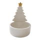 thumbnail image 2 of Portavelas navideño de cerámica pequeño para velas de té Estrella dorada, 2 of 9