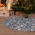 thumbnail image 6 of Lsque Daisies Flowers Print Christmas Tree Skirt, Tree Skirt with Ties or Velcro, Perfect for Holiday Decorations, Halloween, and New Year-30", 6 of 7