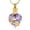 G/Purple, variant on Tree of Life Elephant Birthstone Heart Urn Pendant Memory Necklace Cremation Jewelry for Ashes Holder Urn Pendants with Chain Memorial Jewelry
